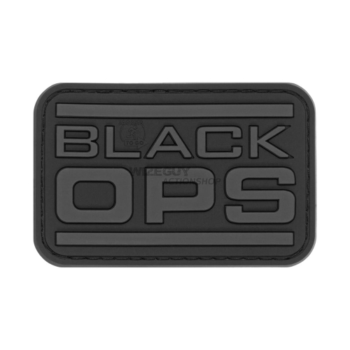 3D Rubber Patch: Black OPS Svart i gruppen Taktisk Utrustning / Patches hos Wizeguy Sweden AB (JTG-020413)