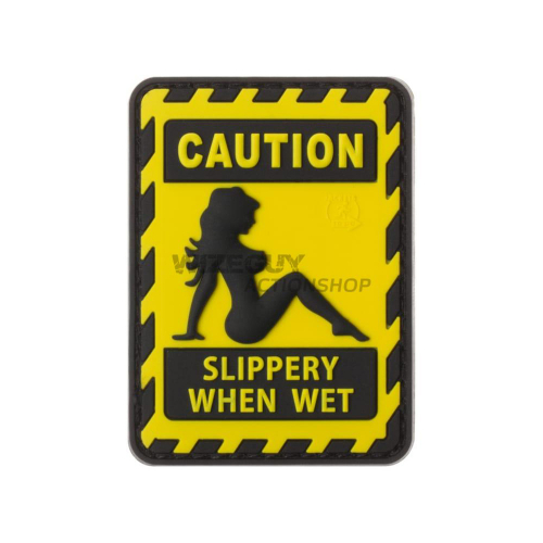 3D Rubber Patch: Slippery when Wet i gruppen Taktisk Utrustning / Patches hos Wizeguy Sweden AB (JTG-027874)