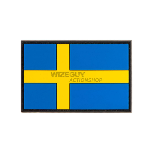 3D Rubber Patch: Sverige flagga i gruppen Taktisk Utrustning / Patches hos Wizeguy Sweden AB (JTG-035396)