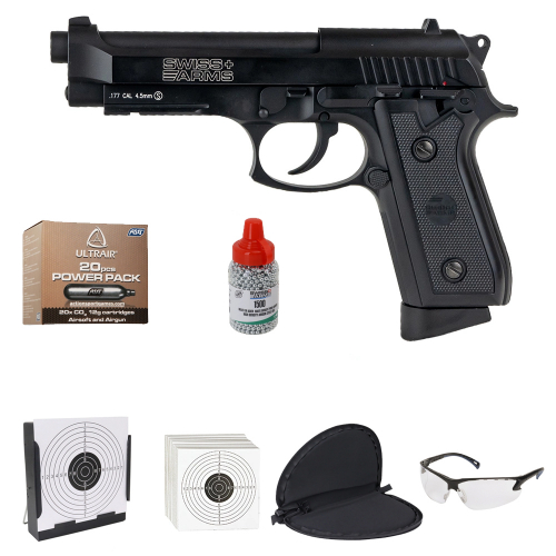 Luftvapenpaket Pistol Swiss Arms P92 i gruppen Luftvapen / Luftvapenpaket hos Wizeguy Sweden AB (ag-paket-0002)