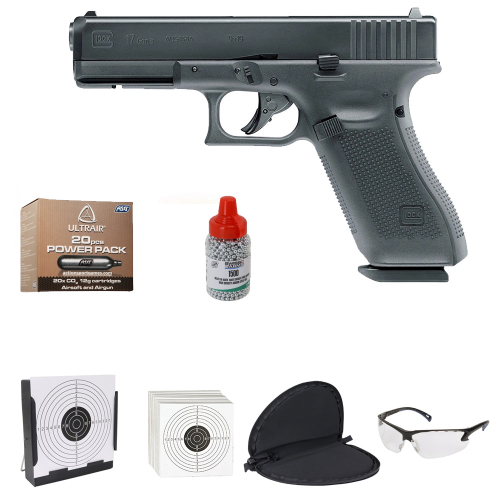 Luftvapenpaket Pistol Glock 17 Gen 5 i gruppen Luftvapen / Luftpistol / Luftpistol Glock hos Wizeguy Sweden AB (ag-paket-0003)