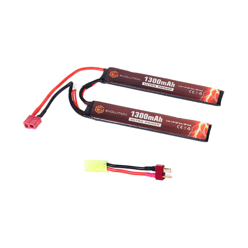 Evolution Li-Po Ultra Power 7.4V 1300mAh i gruppen Airsoft / Batterier & Laddare hos Wizeguy Sweden AB (as-evo-bat-0001)