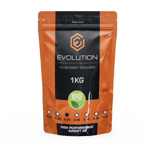 Evolution 0,25g High Performance BBs BIO i gruppen Airsoft / Airsoft Ammunition / Soft air gun kulor hos Wizeguy Sweden AB (as-evo-bb-0002)